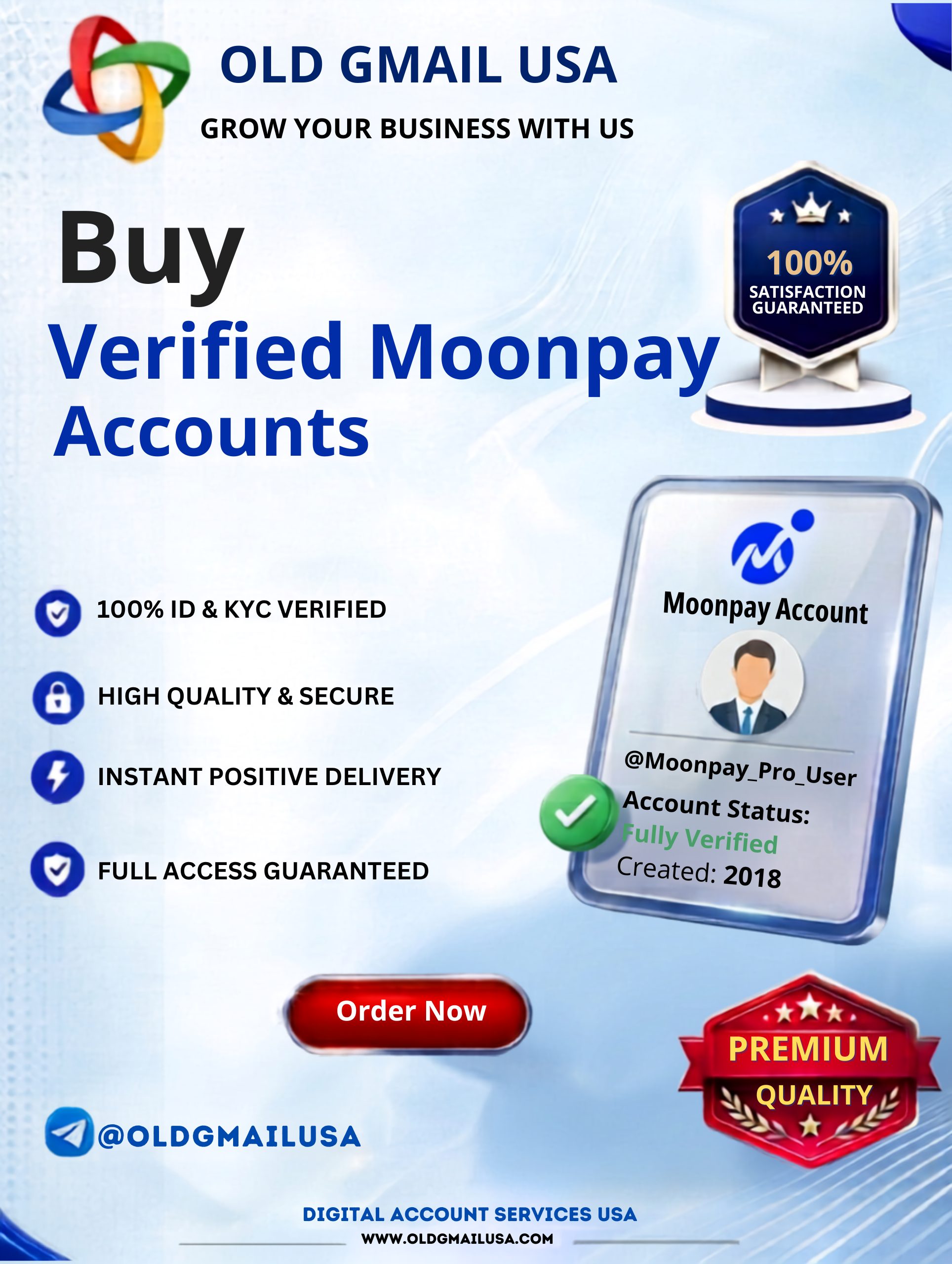 Buy Verified Moonpay Accounts, Verified Moonpay Accounts